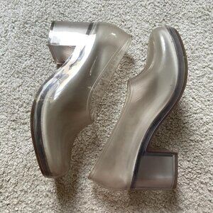 Comme Des Garcons x Melissa clear heels sz 9 womens